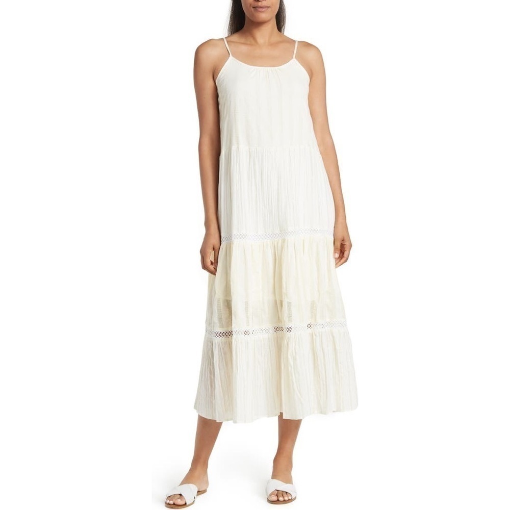Nwt Melloday Spaghetti Strap Tiered Dress